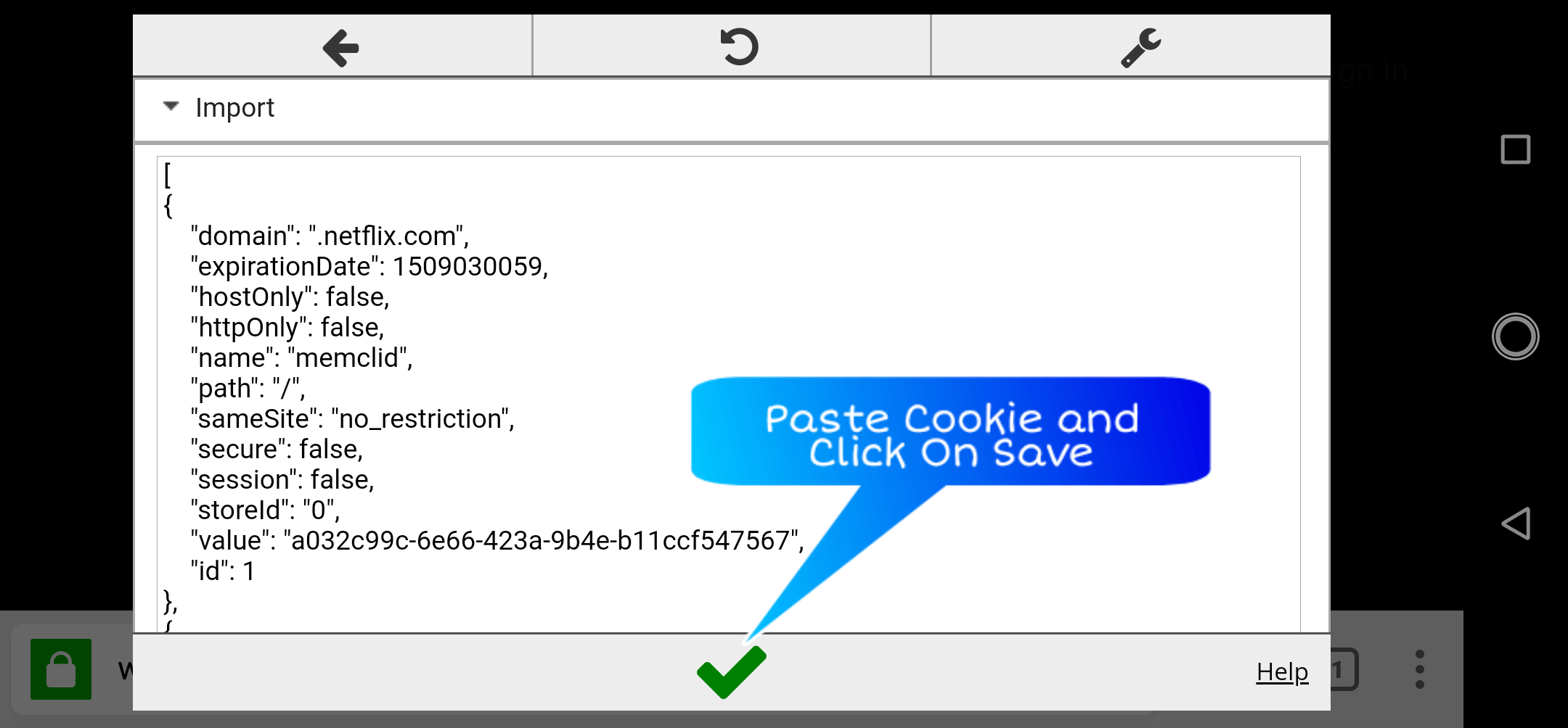 Cookie in Mobile