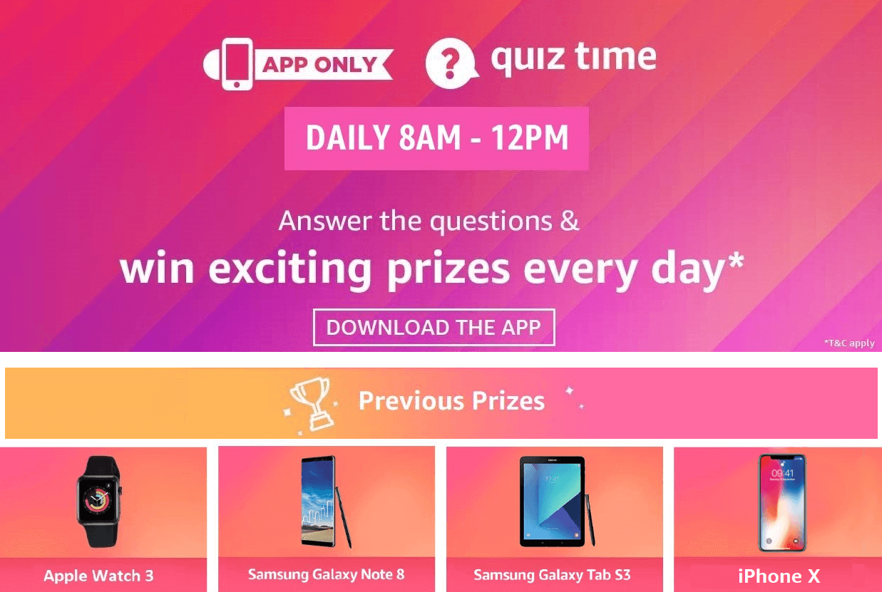 Amazon Quiz