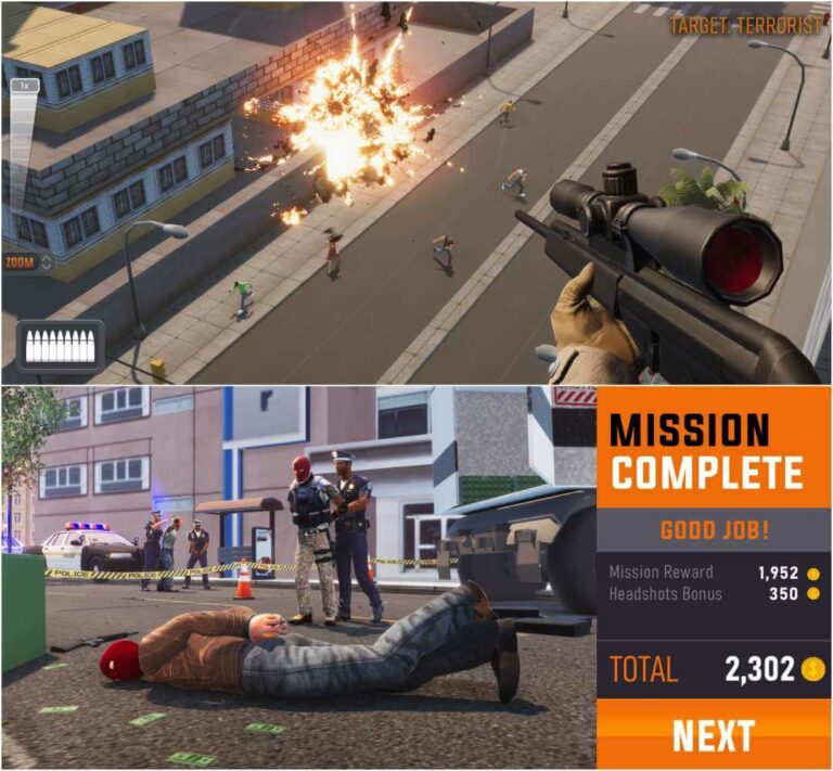 Sniper 3D MOD APK (Unlimited Money & Diamonds, All Guns Unlocked)